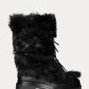 Botas Ralph Lauren Celia de piel de oveja y cuero bruñido para mujer, color negro Botas Ralph Lauren Celia de piel de oveja y cuero bruñido para mujer, color negro