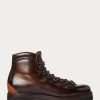 Botas Ralph Lauren Darrow de piel de becerro marrón oscuro para hombre Botas Ralph Lauren Darrow de piel de becerro marrón oscuro para hombre
