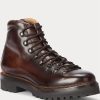 Botas Ralph Lauren Fidel de piel de becerro bruñida en marrón oscuro para hombre Botas Ralph Lauren Fidel de piel de becerro bruñida en marrón oscuro para hombre