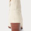 Botas Ralph Lauren Lucille de piel de becerro y ante color crema para mujer