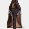 Botas Ralph Lauren Lydell de piel de becerro bruñida en marrón oscuro para mujer Botas Ralph Lauren Lydell de piel de becerro bruñida en marrón oscuro para mujer