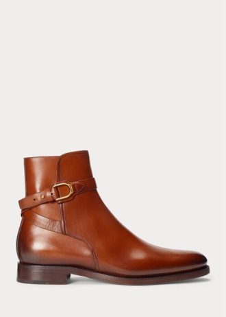 Botas Ralph Lauren Welington de piel de becerro bruñida marrón para hombre Botas Ralph Lauren Welington de piel de becerro bruñida marrón para hombre