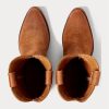 Botas vaqueras Ralph Lauren Plainview de ante marrón para hombre Botas vaqueras Ralph Lauren Plainview de ante marrón para hombre