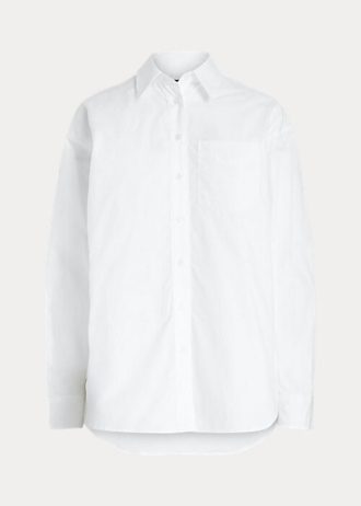 Camisas blancas de algodón Ralph Lauren para mujer