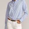 Camisas de algodón a rayas Adrien de Ralph Lauren para mujer en azul Camisas de algodón a rayas Adrien de Ralph Lauren para mujer en azul