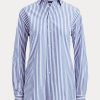 Camisas de algodón a rayas Adrien de Ralph Lauren para mujer en azul Camisas de algodón a rayas Adrien de Ralph Lauren para mujer en azul