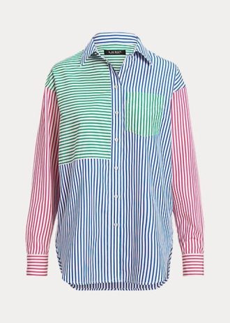 Camisas de algodón a rayas multicolor de Ralph Lauren para mujer