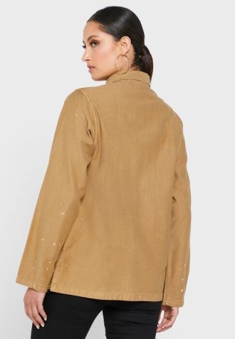 Camisas de botones con detalle de bolsillo de Ralph Lauren para mujer en color caqui Camisas de botones con detalle de bolsillo de Ralph Lauren para mujer en color caqui