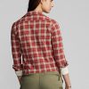Camisas de campamento de jersey con estampado a cuadros Ralph Lauren para mujer en rojo Camisas de campamento de jersey con estampado a cuadros Ralph Lauren para mujer en rojo