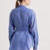 Camisas de lino con cinturón de Ralph Lauren para mujer en azul Camisas de lino con cinturón de Ralph Lauren para mujer en azul