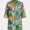 Camisas de lino con estampado floral multicolor de Ralph Lauren para mujer Camisas de lino con estampado floral multicolor de Ralph Lauren para mujer