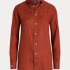 Camisas de lino de corte relajado Ralph Lauren para mujer en color naranja Camisas de lino de corte relajado Ralph Lauren para mujer en color naranja