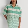 Camisas de lino oversize a rayas verdes de Ralph Lauren para mujer Camisas de lino oversize a rayas verdes de Ralph Lauren para mujer