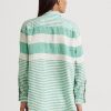 Camisas de lino oversize a rayas verdes de Ralph Lauren para mujer Camisas de lino oversize a rayas verdes de Ralph Lauren para mujer