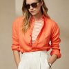 Camisas de lino Ralph Lauren Adrien para mujer en color naranja Camisas de lino Ralph Lauren Adrien para mujer en color naranja
