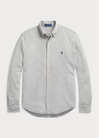 Camisas de malla ligera Ralph Lauren para hombre en gris