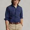 Camisas de trabajo Ralph Lauren Classic Chino de corte azul marino para hombre Camisas de trabajo Ralph Lauren Classic Chino de corte azul marino para hombre