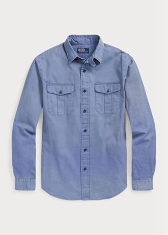 Camisas de trabajo Ralph Lauren Classic Chino para hombre en azul