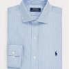 Camisas formales de alto rendimiento a rayas de corte personalizado de Ralph Lauren para hombre en azul Camisas formales de alto rendimiento a rayas de corte personalizado de Ralph Lauren para hombre en azul