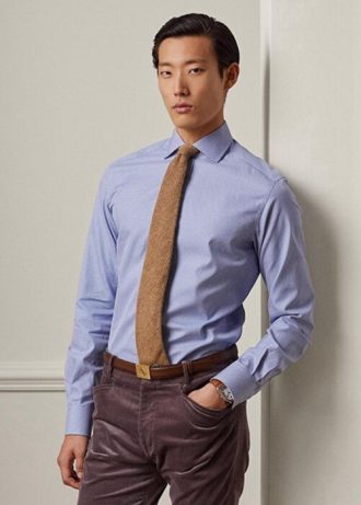 Camisas formales de cuadros vichy azules de Ralph Lauren para hombre