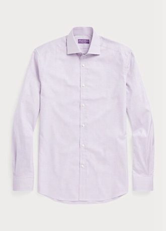 Camisas formales de cuadros vichy morados de Ralph Lauren para hombre