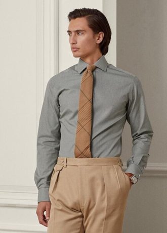 Camisas formales de cuadros vichy Ralph Lauren para hombre en color oliva
