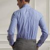 Camisas formales de popelina a rayas azules de Ralph Lauren para hombre Camisas formales de popelina a rayas azules de Ralph Lauren para hombre