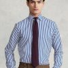 Camisas formales de popelina a rayas de corte personalizado Ralph Lauren Regent para hombre en azul Camisas formales de popelina a rayas de corte personalizado Ralph Lauren Regent para hombre en azul