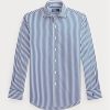 Camisas formales de popelina a rayas de corte personalizado Ralph Lauren Regent para hombre en azul Camisas formales de popelina a rayas de corte personalizado Ralph Lauren Regent para hombre en azul