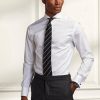Camisas formales de popelina Ralph Lauren Keaton blancas para hombre