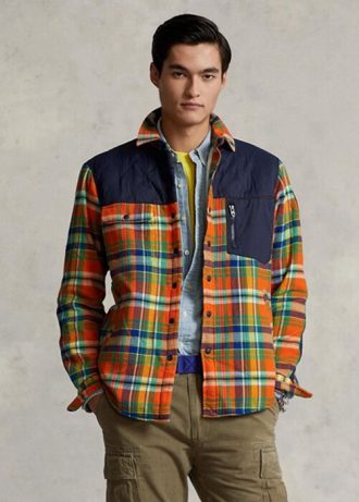 Camisas híbridas de franela a cuadros Ralph Lauren multicolor para hombre Camisas híbridas de franela a cuadros Ralph Lauren multicolor para hombre