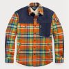 Camisas híbridas de franela a cuadros Ralph Lauren multicolor para hombre Camisas híbridas de franela a cuadros Ralph Lauren multicolor para hombre