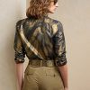 Camisas negras metalizadas con volantes Keara de Ralph Lauren para mujer Camisas negras metalizadas con volantes Keara de Ralph Lauren para mujer