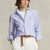Camisas Oxford Ralph Lauren de corte clásico en azul para mujer Camisas Oxford Ralph Lauren de corte clásico en azul para mujer