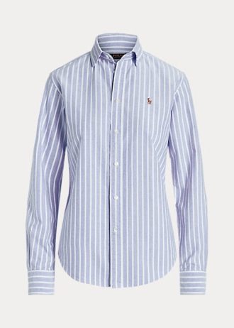 Camisas Oxford Ralph Lauren de corte clásico en azul para mujer