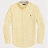 Camisas Oxford Ralph Lauren de corte entallado amarillas para hombre Camisas Oxford Ralph Lauren de corte entallado amarillas para hombre