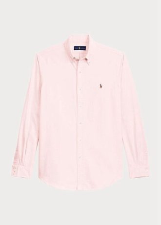 Camisas Oxford Ralph Lauren de corte entallado en color rosa para hombre Camisas Oxford Ralph Lauren de corte entallado en color rosa para hombre