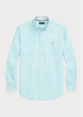 Camisas Oxford Ralph Lauren de corte entallado para hombre en azul Camisas Oxford Ralph Lauren de corte entallado para hombre en azul