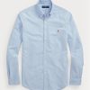 Camisas Oxford Ralph Lauren de corte entallado para hombre en azul Camisas Oxford Ralph Lauren de corte entallado para hombre en azul