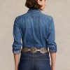 Camisas vaqueras azules Ralph Lauren para mujer Camisas vaqueras azules Ralph Lauren para mujer