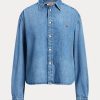 Camisas vaqueras oversize azules de Ralph Lauren para mujer Camisas vaqueras oversize azules de Ralph Lauren para mujer