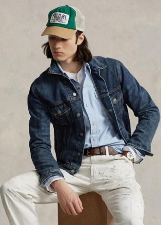 Camisas vaqueras Oxford de corte clásico Ralph Lauren azules para hombre Camisas vaqueras Oxford de corte clásico Ralph Lauren azules para hombre