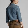 Camisas vaqueras Ralph Lauren Chambray índigo para mujer en azul Camisas vaqueras Ralph Lauren Chambray índigo para mujer en azul