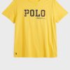 Camisetas amarillas de cuello redondo con el logotipo de Ralph Lauren para hombre Camisetas amarillas de cuello redondo con el logotipo de Ralph Lauren para hombre