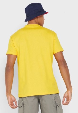Camisetas amarillas de cuello redondo con el logotipo de Ralph Lauren para hombre Camisetas amarillas de cuello redondo con el logotipo de Ralph Lauren para hombre