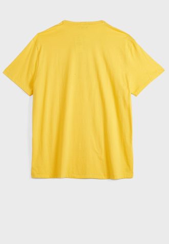 Camisetas amarillas de cuello redondo con el logotipo de Ralph Lauren para hombre Camisetas amarillas de cuello redondo con el logotipo de Ralph Lauren para hombre