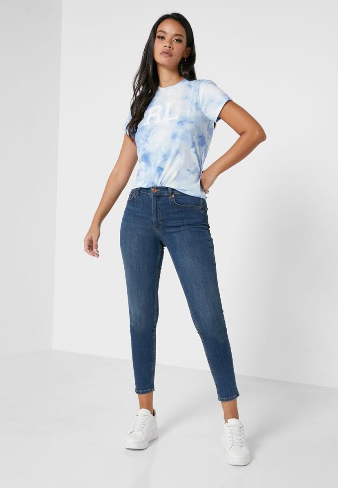 Camisetas azules con logotipo estampado de Ralph Lauren para mujer