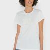 Camisetas blancas con cuello redondo y gráficos de Ralph Lauren para mujer