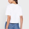 Camisetas blancas con cuello redondo y gráficos de Ralph Lauren para mujer