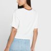 Camisetas blancas con cuello redondo y gráficos de Ralph Lauren para mujer